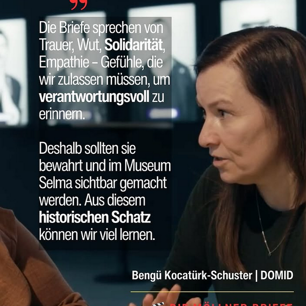 Ein Zitat auf dem Bild einer Person